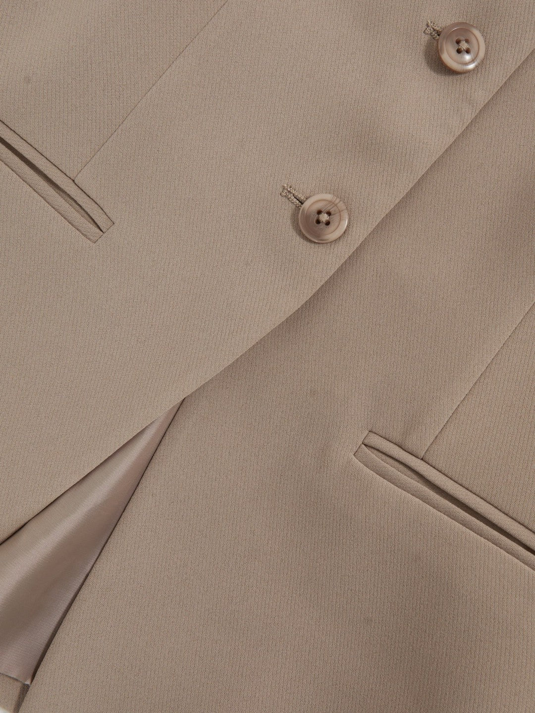 Luxe Suiting Vest in Beige