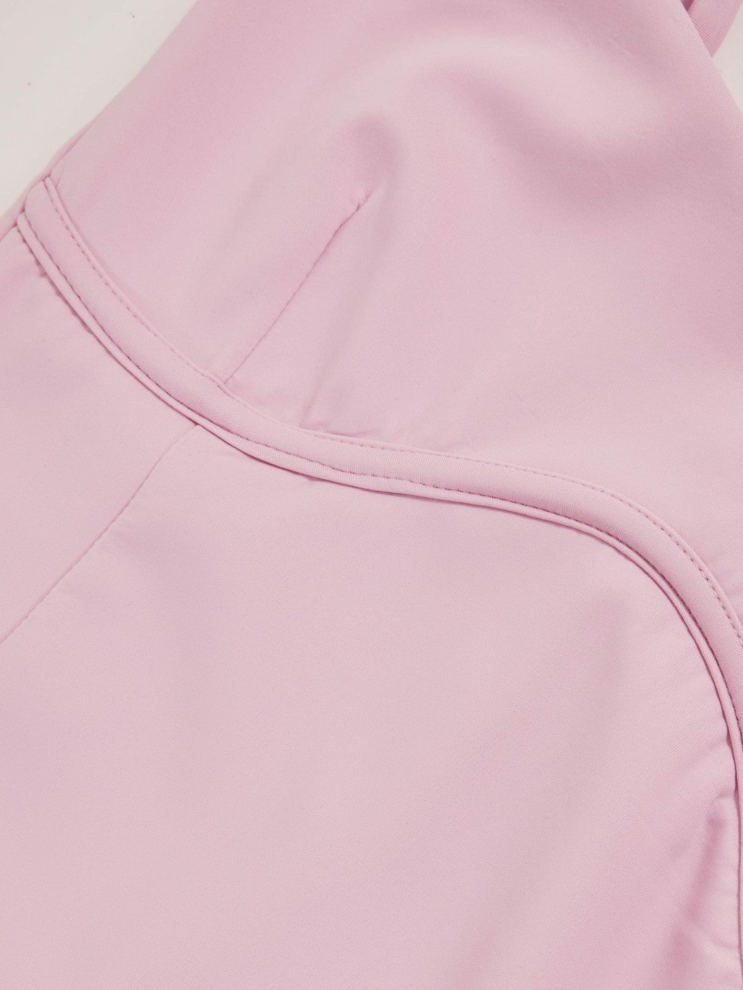 Good American Scuba Sweetheart Bodysuit in Light Pink