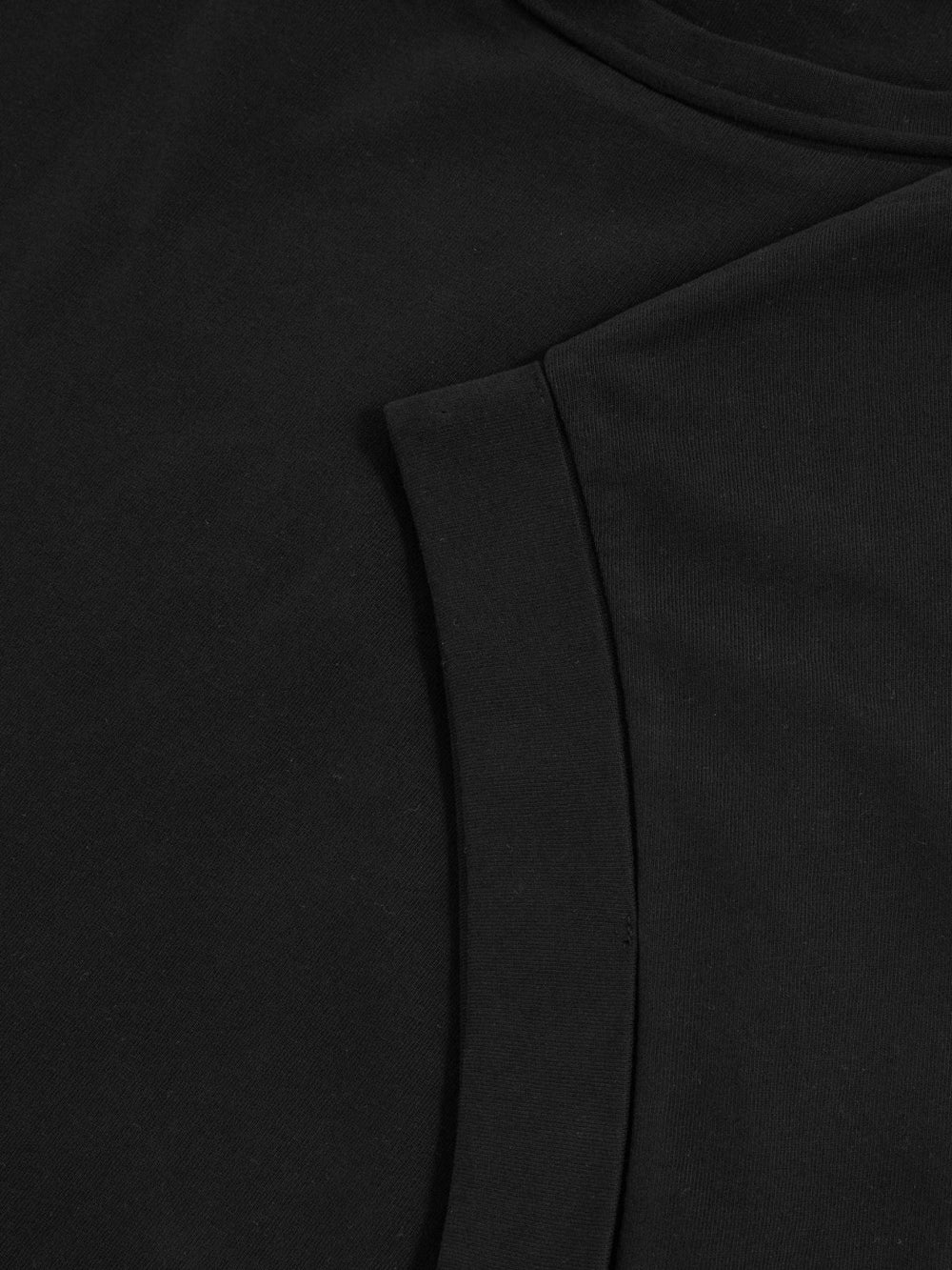 Brushed-Cotton Crew-Neck T-Shirt in Black
