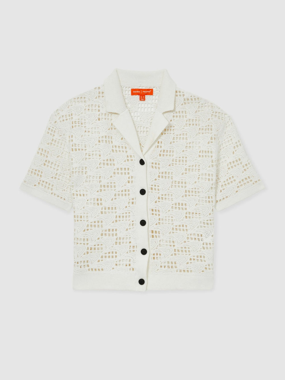 McLaren F1 Team Speedmark Crochet Shirt in White
