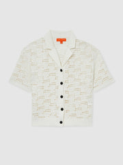 McLaren F1 Team Speedmark Crochet Shirt in White