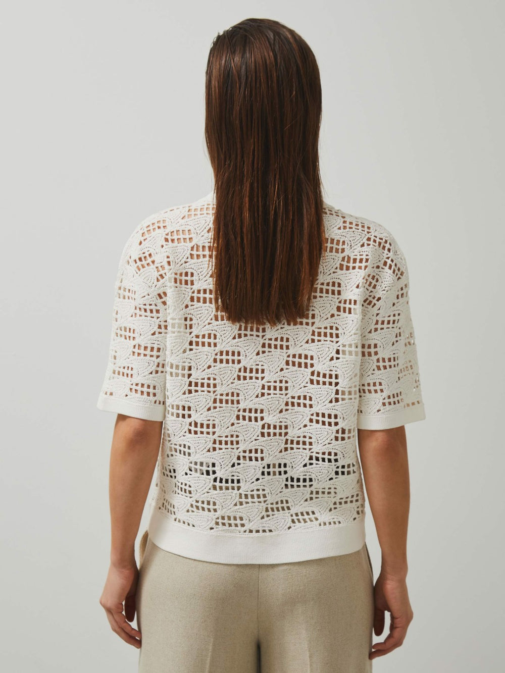 McLaren F1 Team Speedmark Crochet Shirt in White