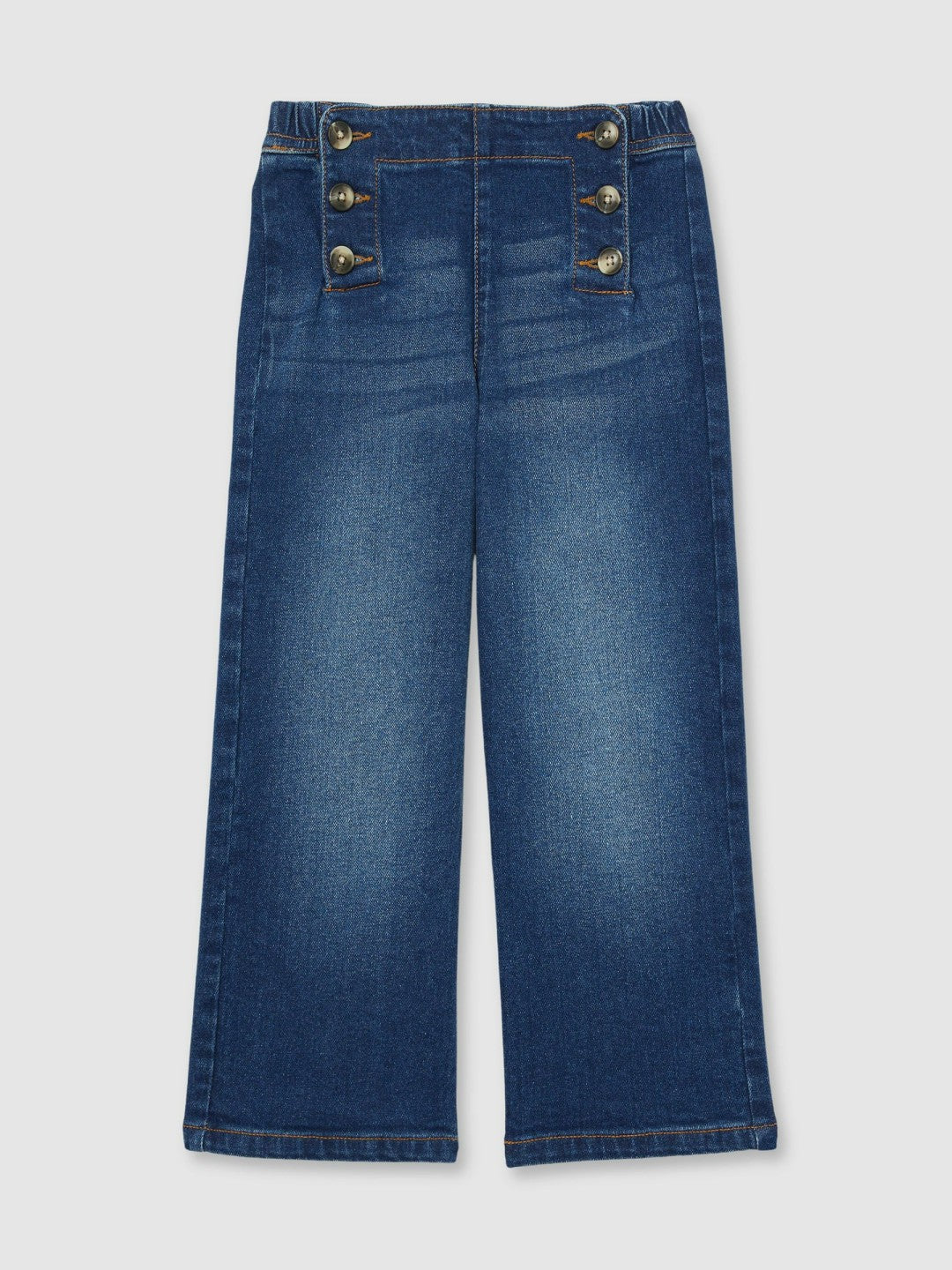 Straight-Leg Sailor Jeans in Blue