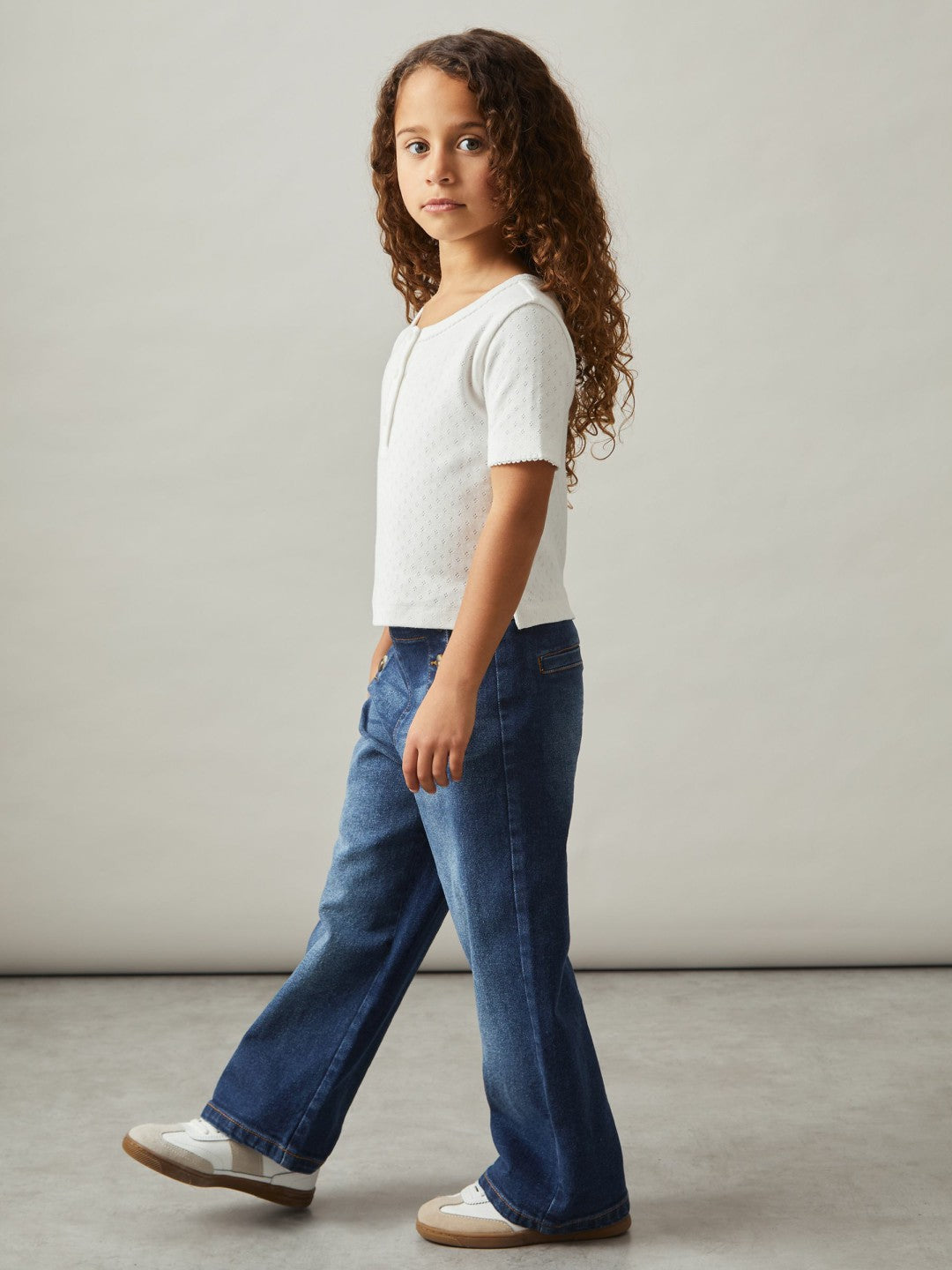 Straight-Leg Sailor Jeans in Blue