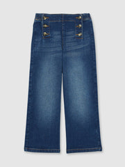 Straight-Leg Sailor Jeans in Blue