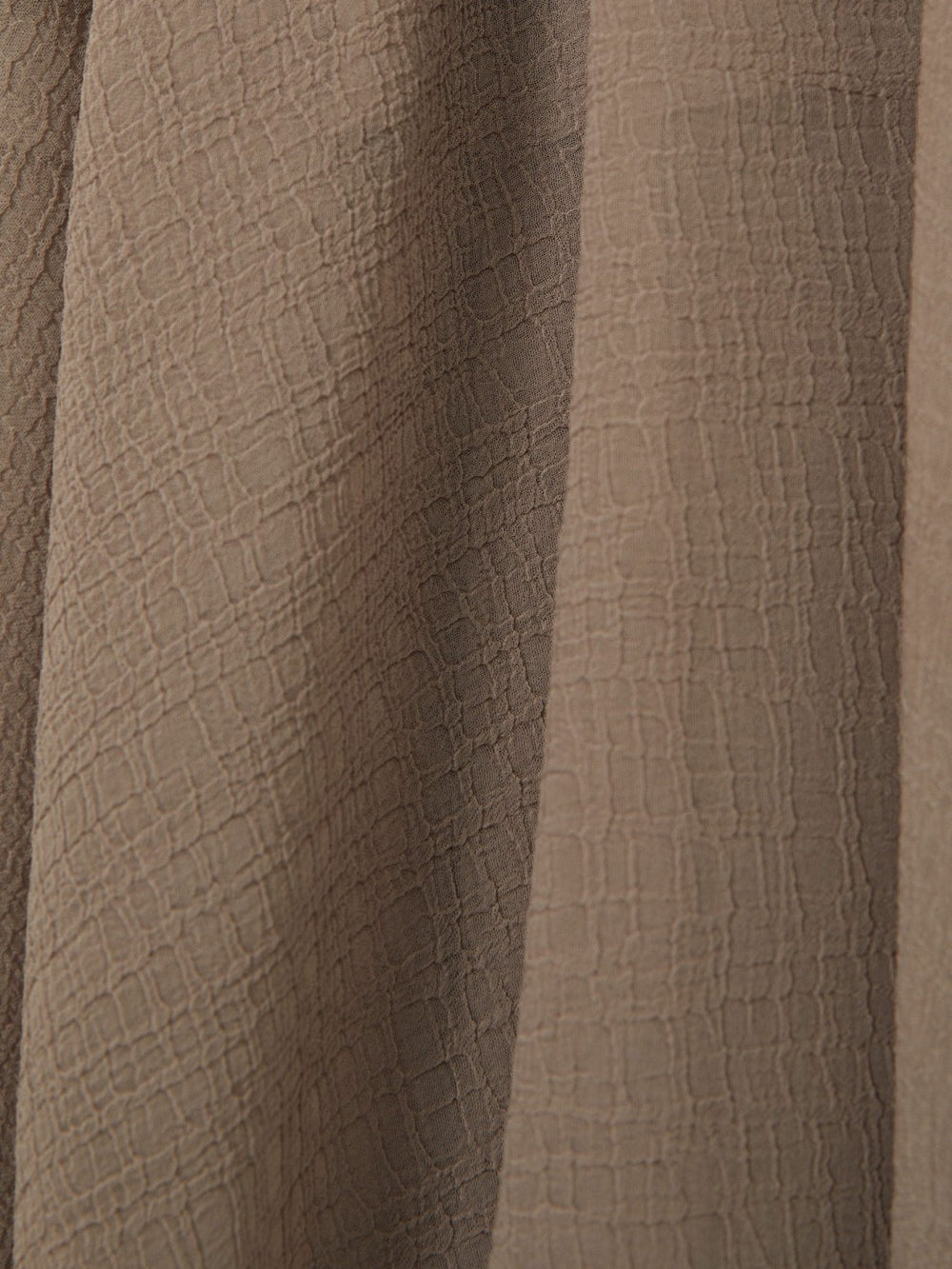 Sheer-Overlay High-Low Shorts in Mink Neutral