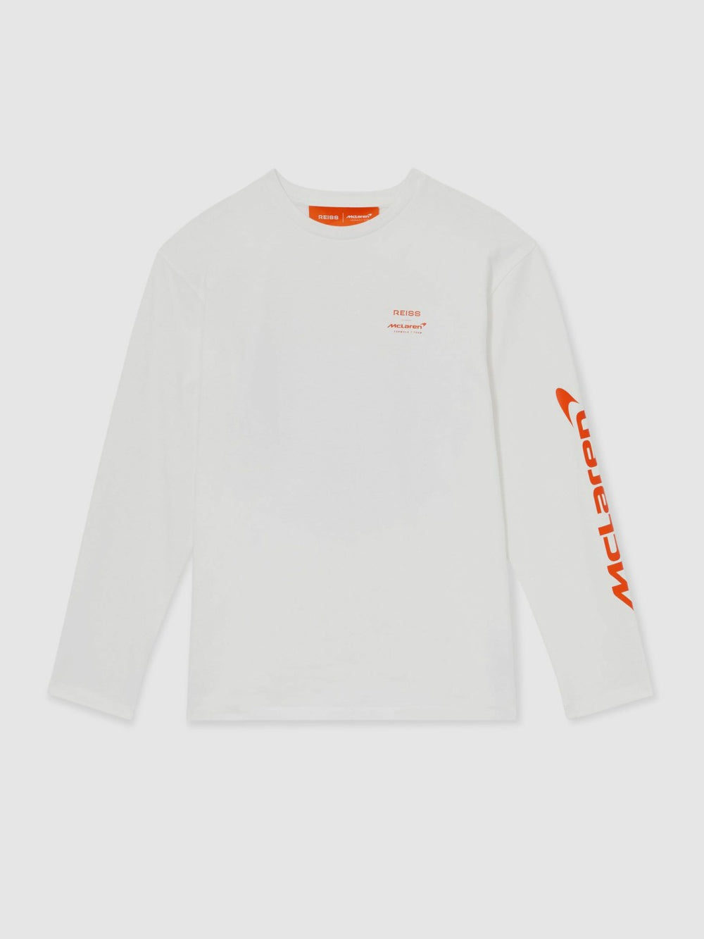 Unisex Fit McLaren F1 Team Tyre-Print T-Shirt in White