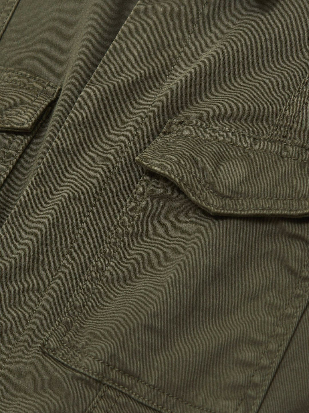 Good American Cotton Twill Jumpsuit with Stretch in Khaki