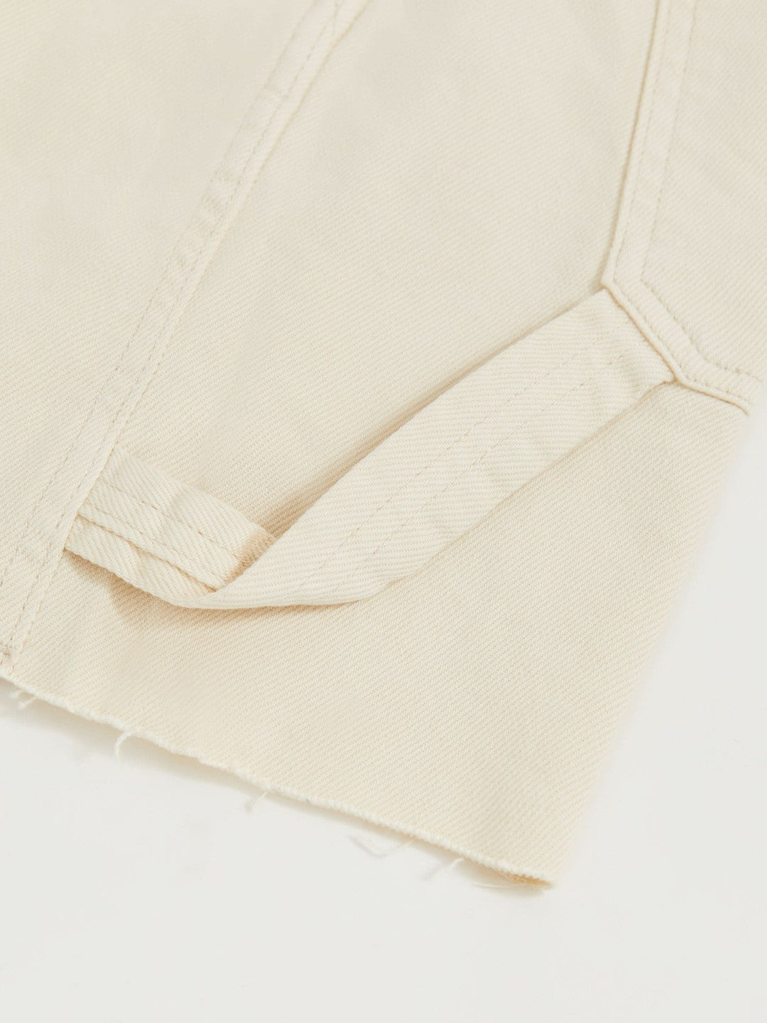 90S Long Shorts in Ecru