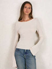 100% Cotton Jumper in Ecru