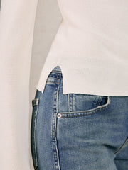 100% Cotton Jumper in Ecru