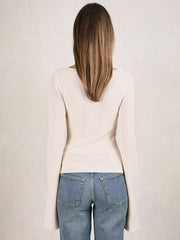 100% Cotton Jumper in Ecru