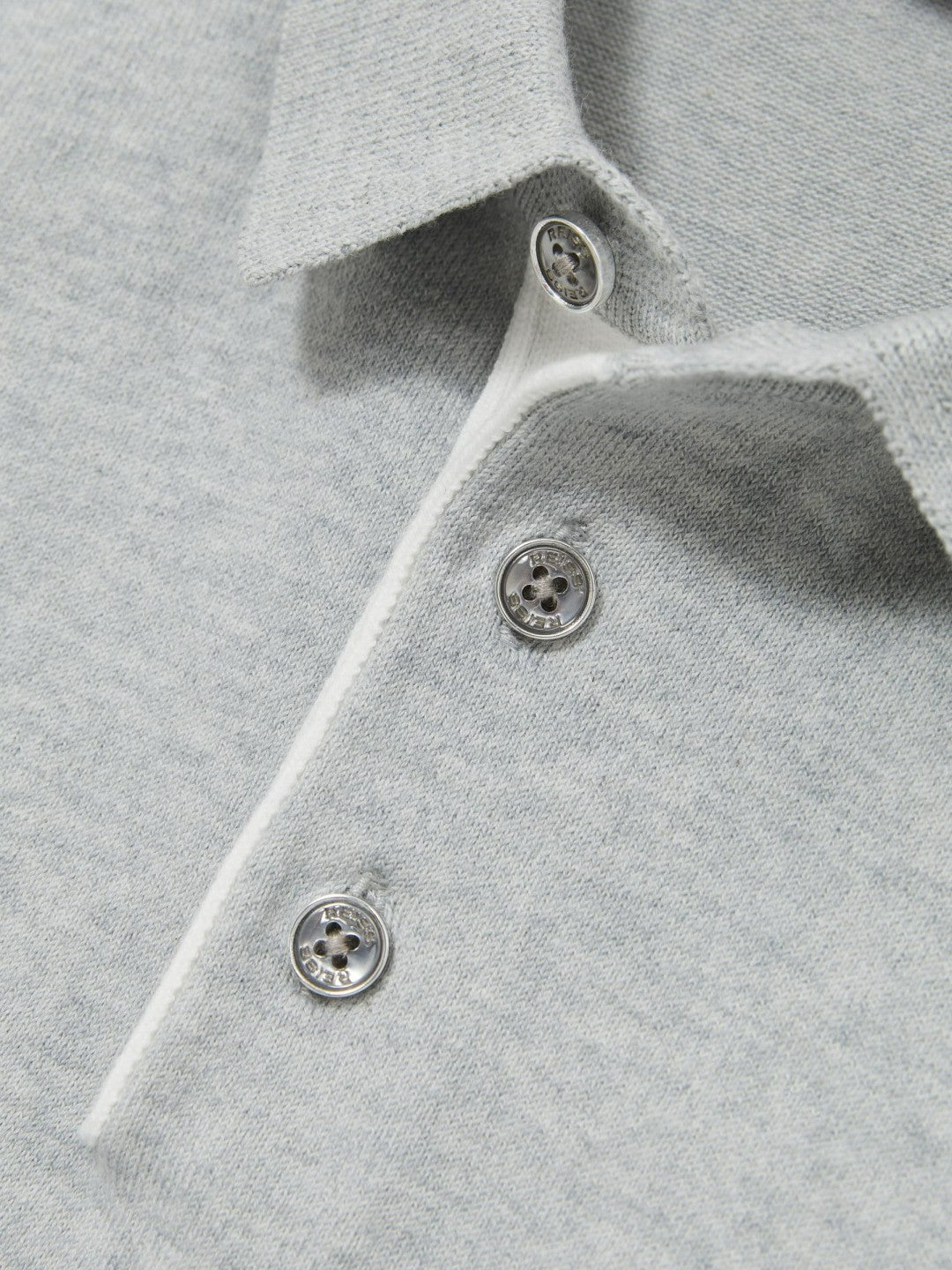 9-13 yrs Contrast Placket Polo Shirt With Cotton in Washed Sage