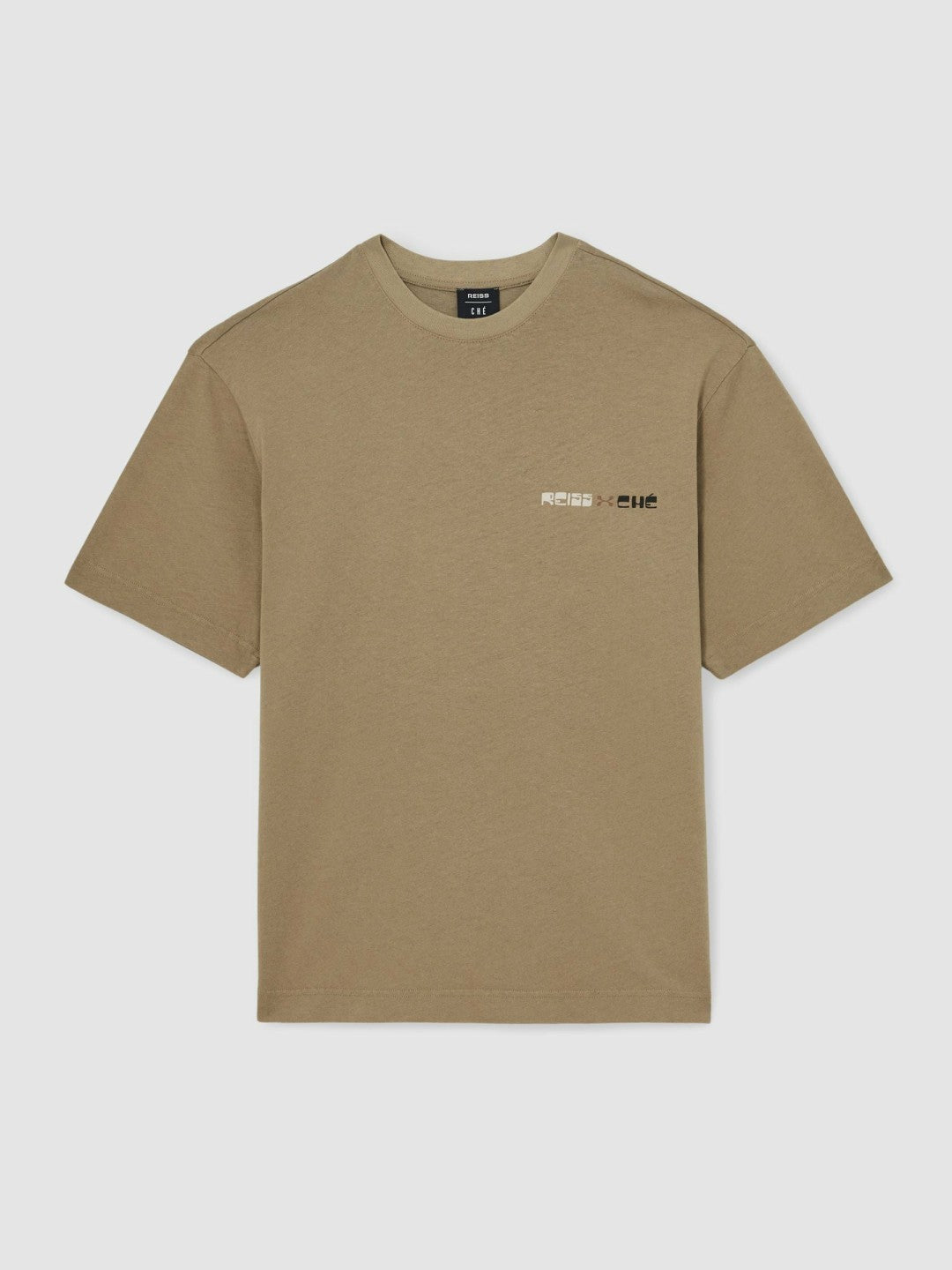 | Ché Cotton-Linen Sunset T-Shirt in Sage Green