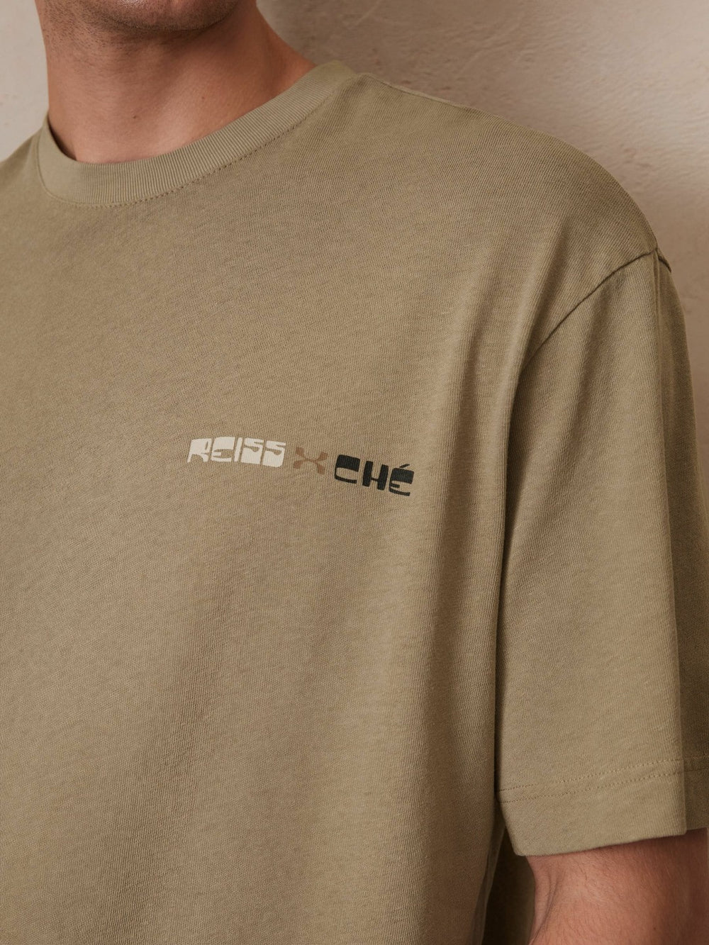| Ché Cotton-Linen Sunset T-Shirt in Sage Green