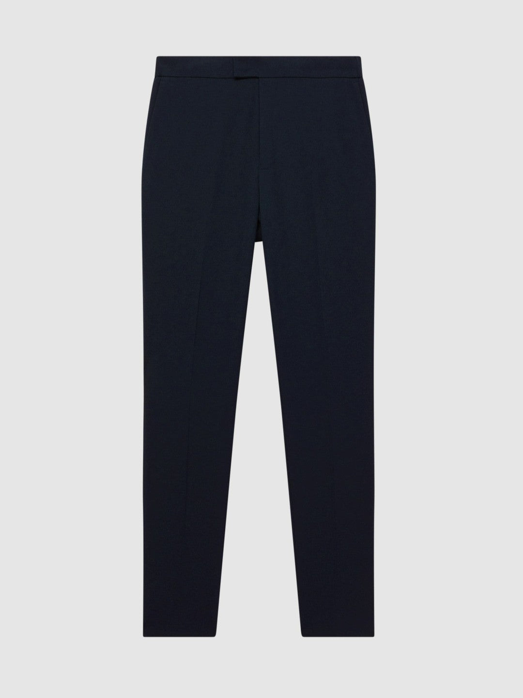Slim-Fit Internal-Drawstring Trousers in Navy