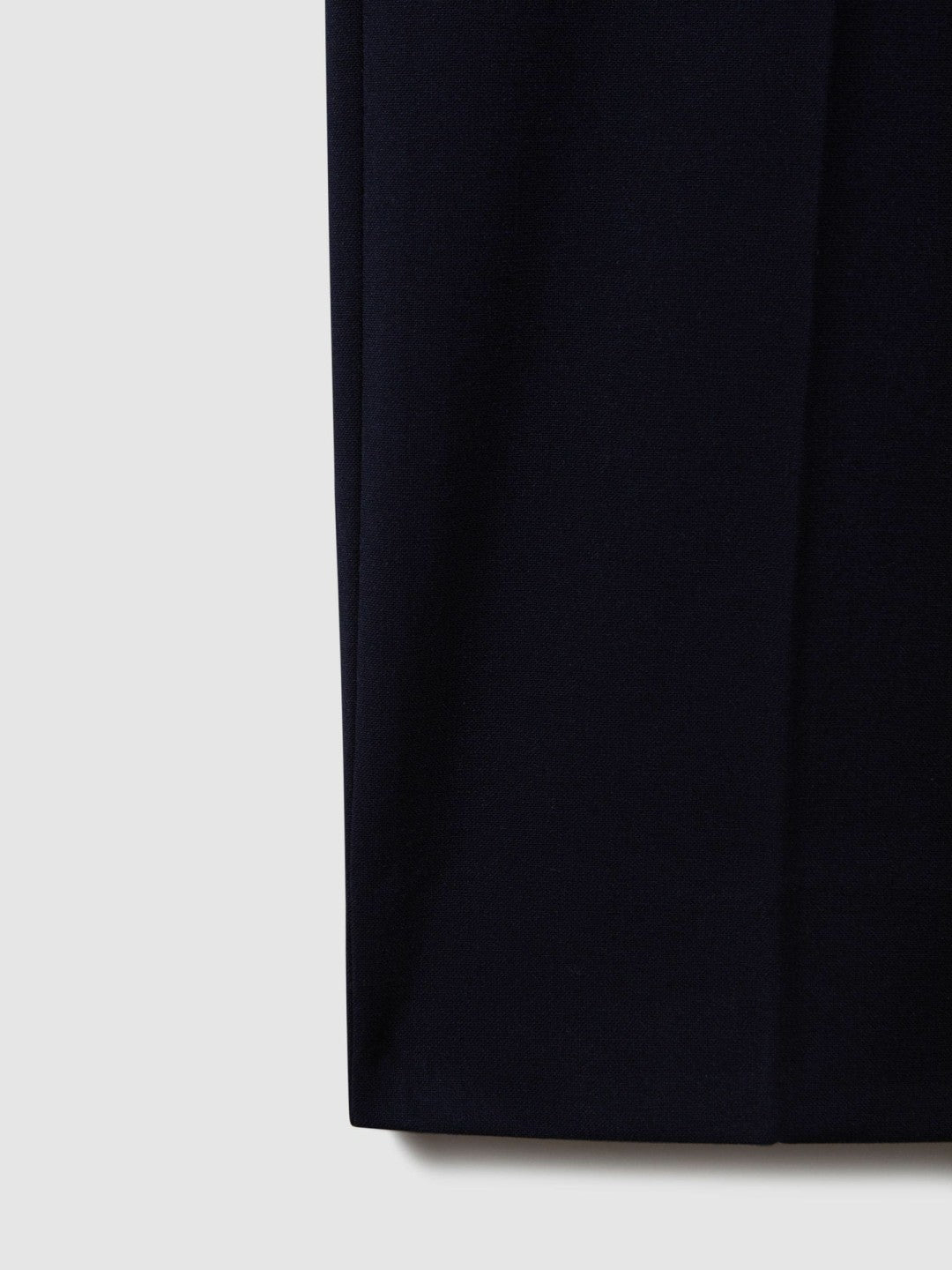 Slim-Fit Internal-Drawstring Trousers in Navy