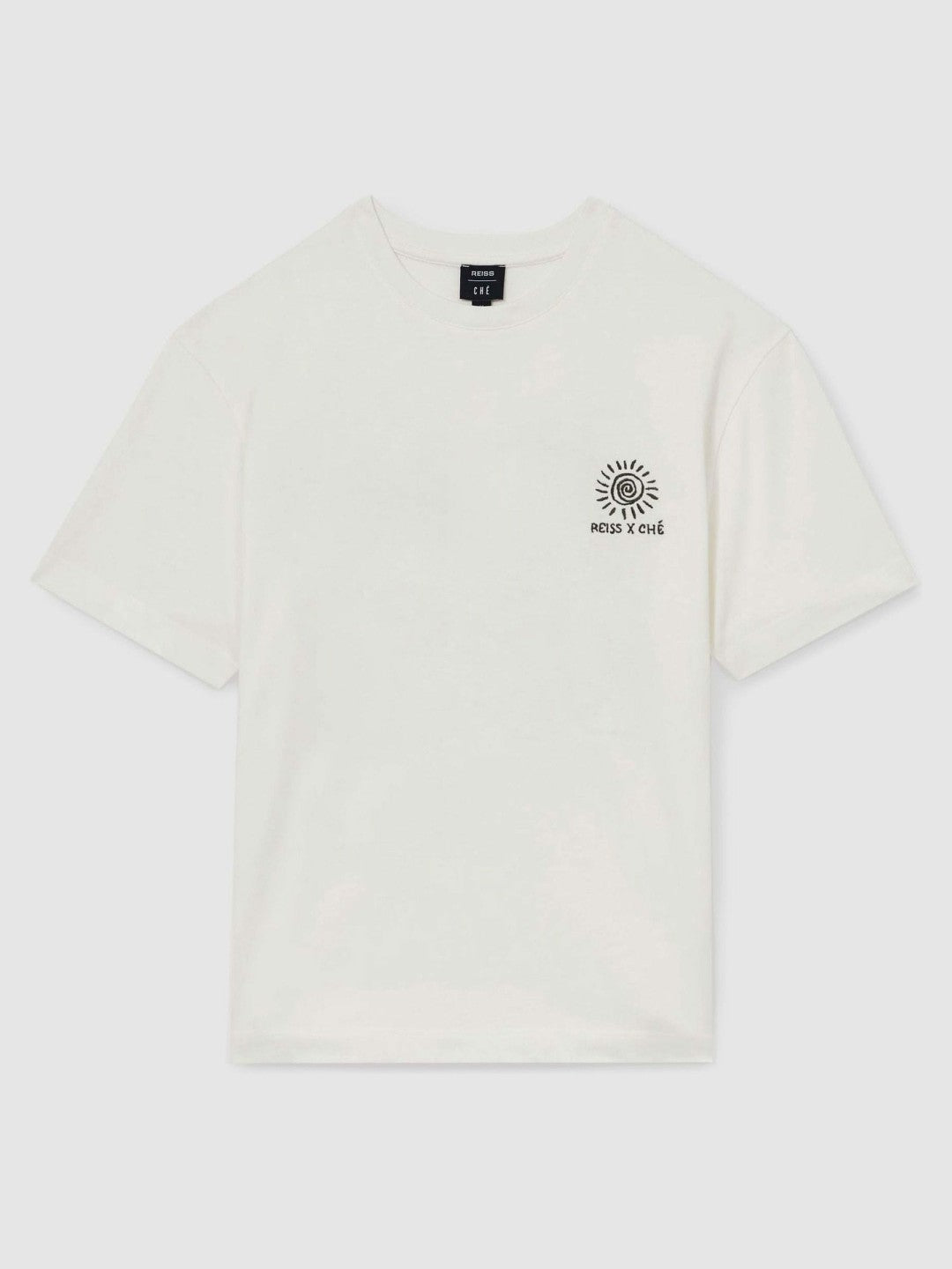| Ché Cotton Palm-Tree T-Shirt in White