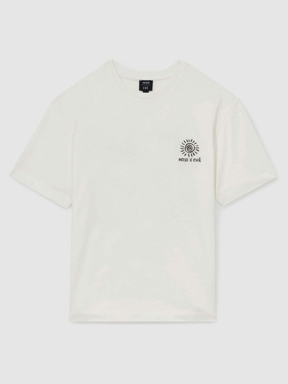 | Ché Cotton Palm-Tree T-Shirt in White