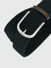 Basket Weave Belt in Navy