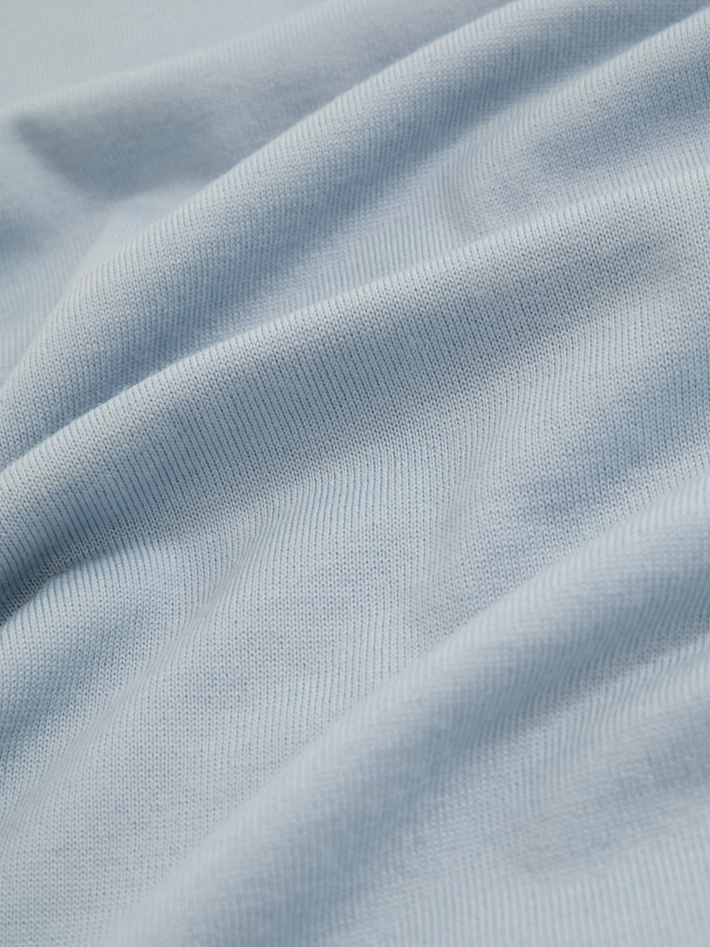 Merino Wool Crew Neck Jumper in Soft Blue