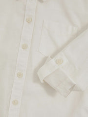 13-14 yrs Linen Roll-Cuff Shirt in Ivory