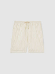 | Ché Fringed-Wave Shorts in Off White