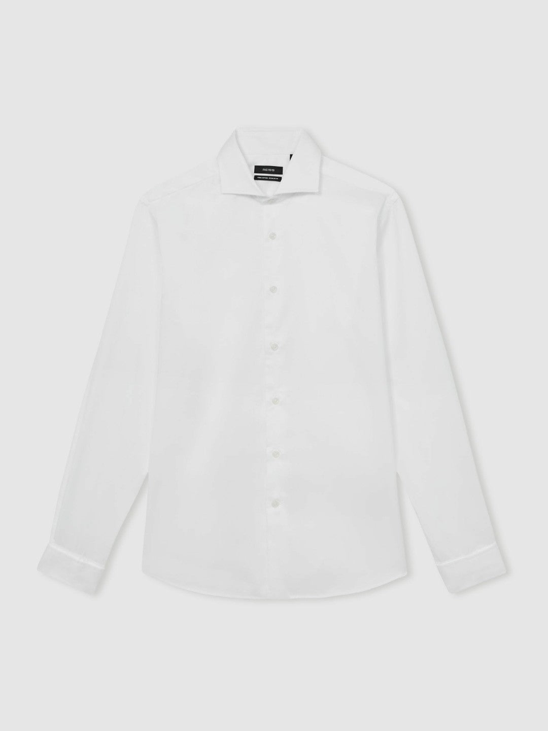 Slim Fit Slim-Fit Cotton Double-Cuff Shirt in White