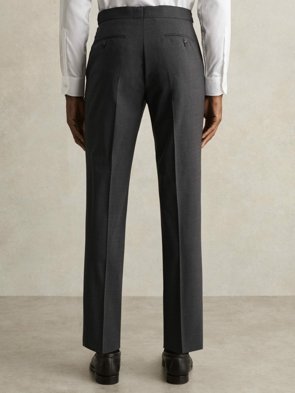Slim-Fit Wool-Blend Suit Trousers in Grey