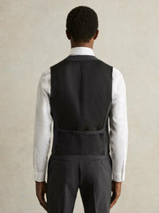Wool-Blend Slim-Fit Waistcoat in Grey