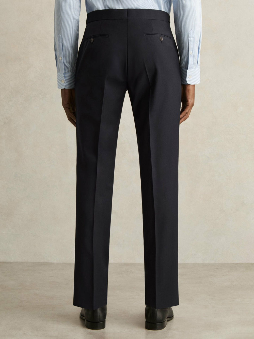 Slim-Fit Wool-Blend Suit Trousers in Navy