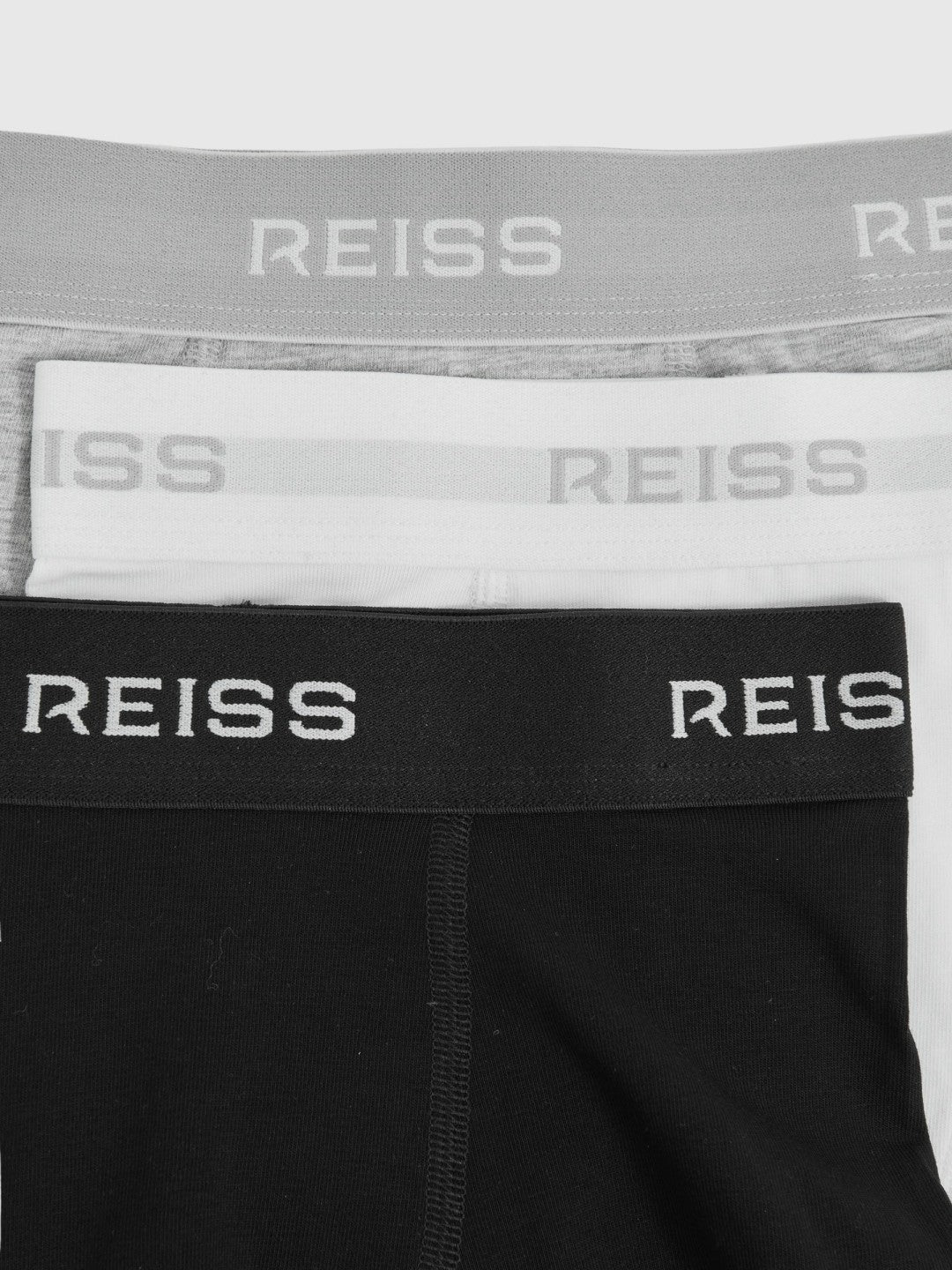 Stretch-Cotton Logo-Waistband Boxer Shorts 3 Pack in White/Grey/Black