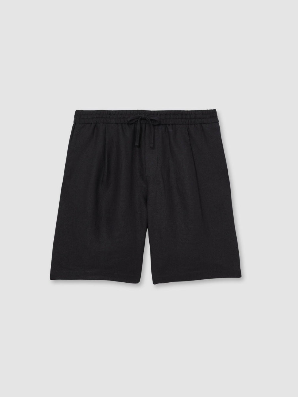 Linen Drawstring Shorts in Navy