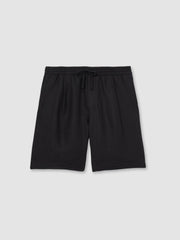 Linen Drawstring Shorts in Navy