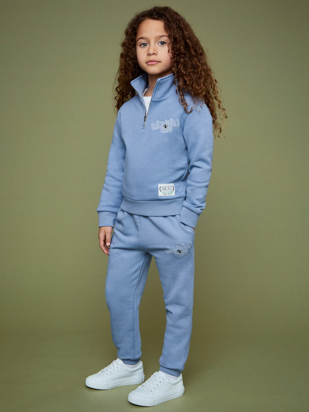 13-14 yrs SmileyWorld Cuffed Joggers Unisex Fit in Blue