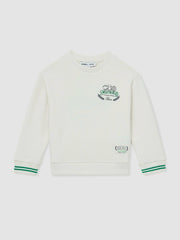3-9 yrs SmileyWorld Logo Sweatshirt Unisex Fit in White