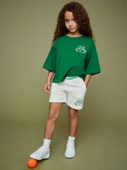 3-9 yrs SmileyWorld Drawstring Shorts Unisex Fit in White