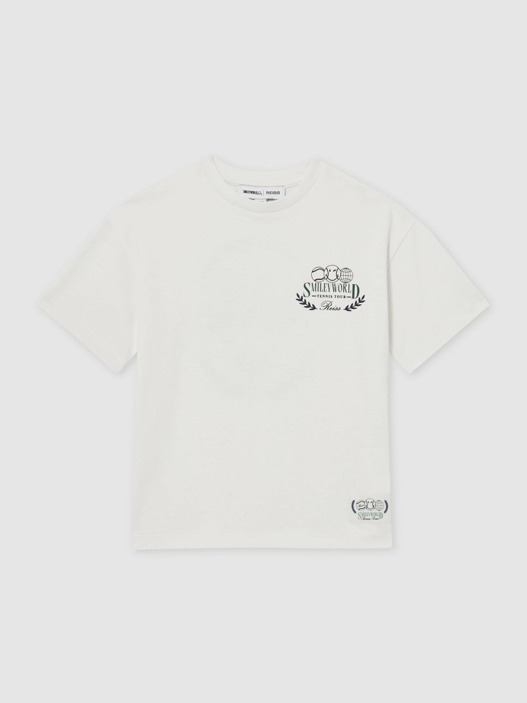 3-9 yrs SmileyWorld Oversize T-Shirt in White