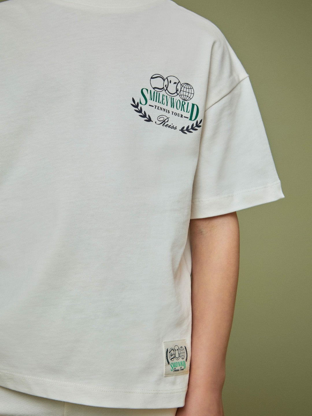 3-9 yrs SmileyWorld Oversize T-Shirt in White