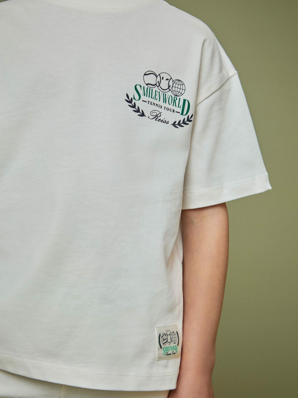 3-9 yrs SmileyWorld Oversize T-Shirt in White