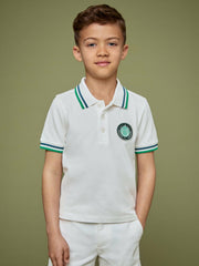 9-13 yrs SmileyWorld Piqué Polo Shirt in White
