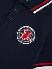 3-9 yrs SmileyWorld Piqué Polo Shirt in Navy