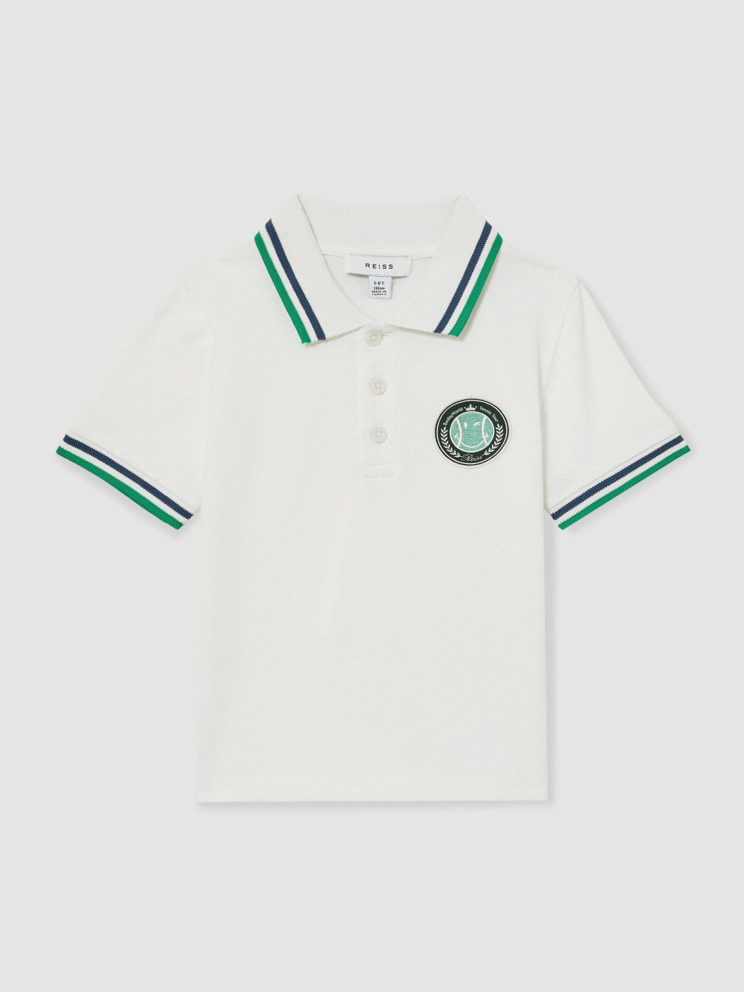 3-9 yrs SmileyWorld Piqué Polo Shirt in White