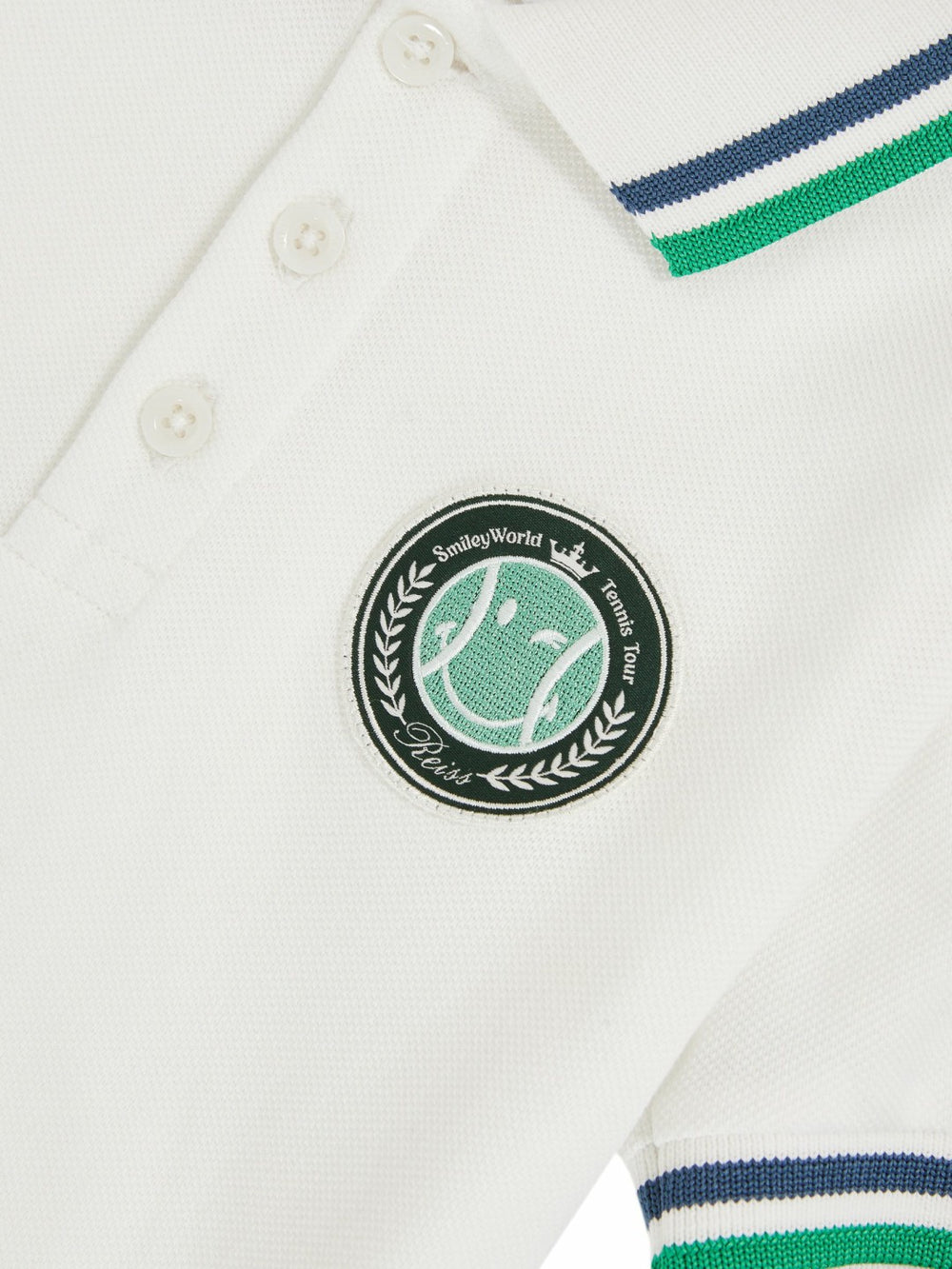3-9 yrs SmileyWorld Piqué Polo Shirt in White