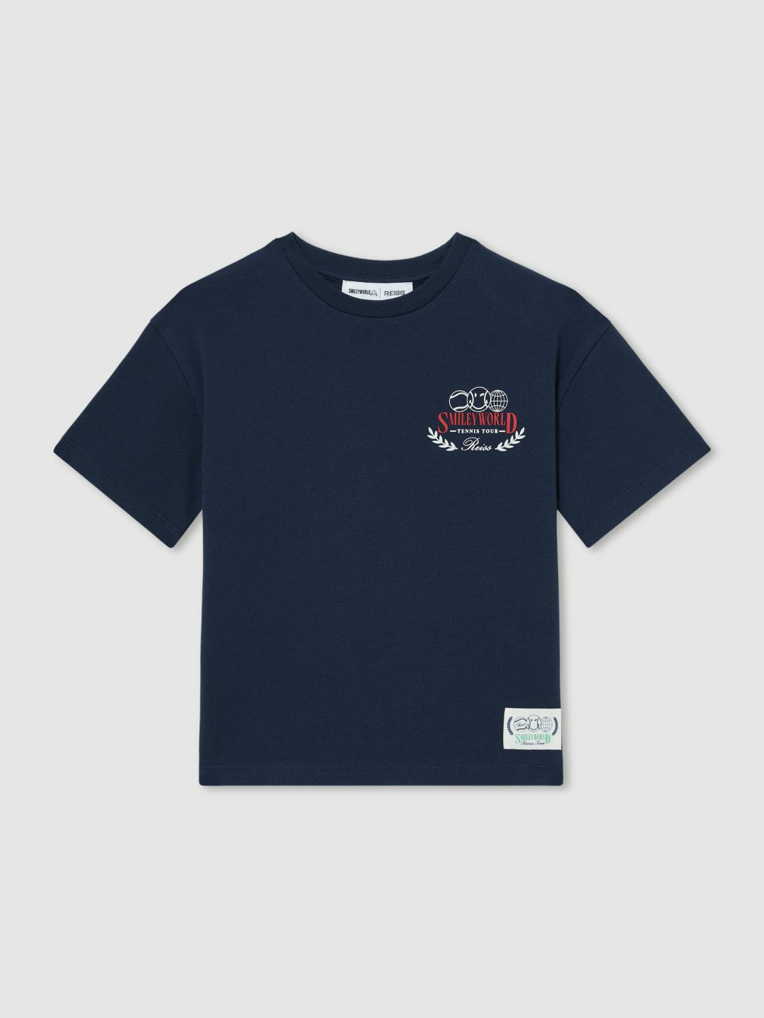 13-14 yrs SmileyWorld Oversize T-Shirt in Navy