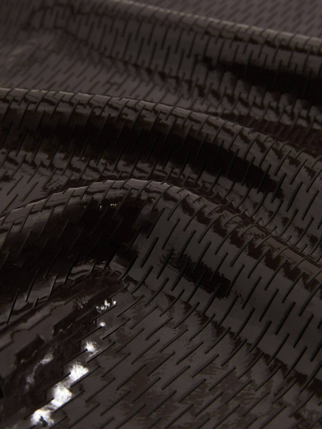 Atelier Laser-Cut Pencil Skirt in Chocolate