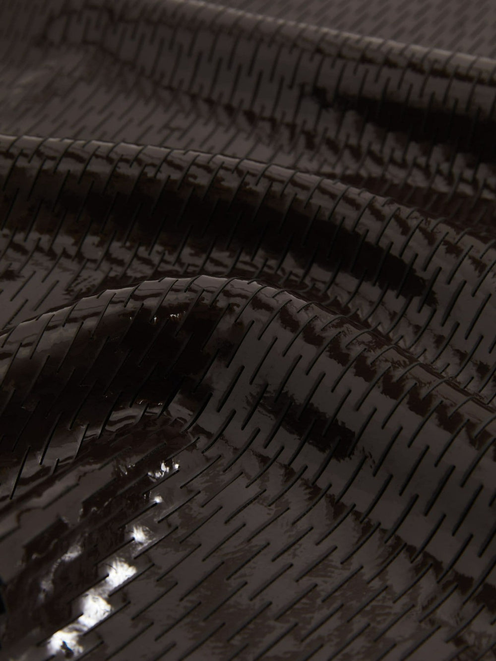 Atelier Laser-Cut Pencil Skirt in Chocolate