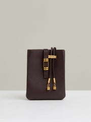 Leather Phone Holder in Oxblood