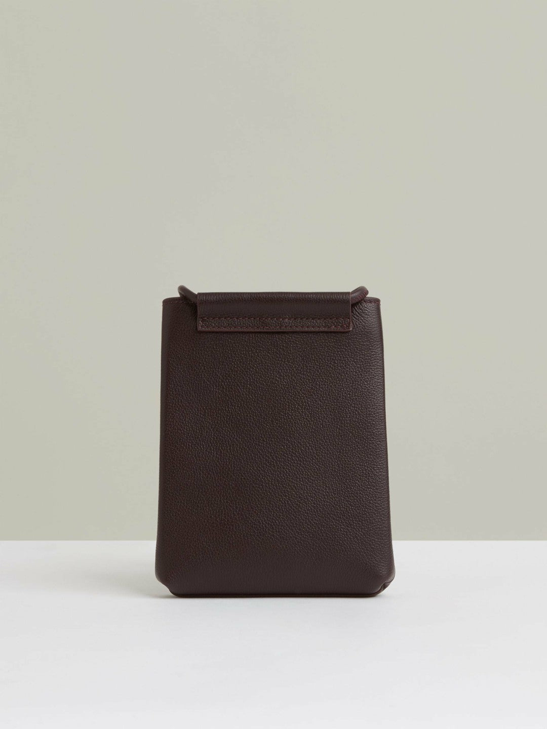 Leather Phone Holder in Oxblood