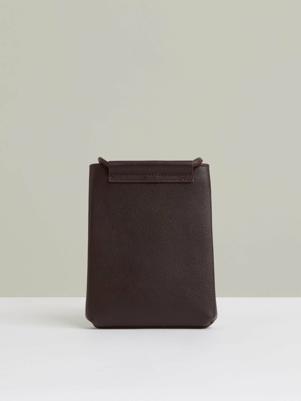 Leather Phone Holder in Oxblood